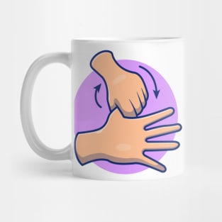 Washing hand cartoon 1 Mug